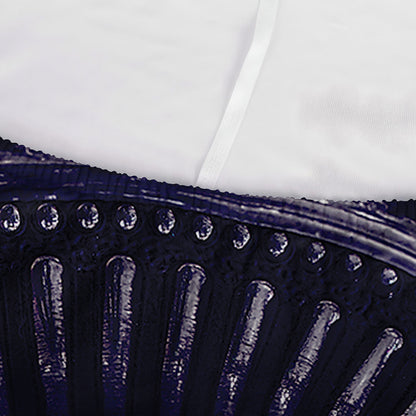 Dark Navy Metal Spiral Print Sofa Cover
