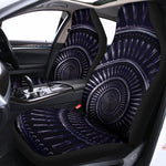 Dark Navy Metal Spiral Print Universal Fit Car Seat Covers