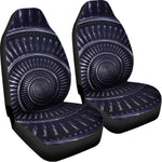Dark Navy Metal Spiral Print Universal Fit Car Seat Covers