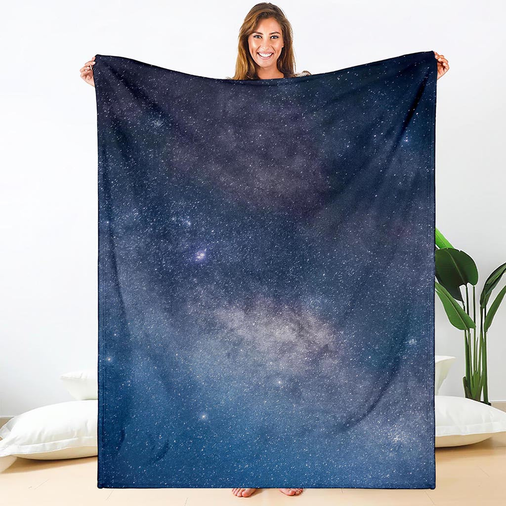 Dark Nebula Universe Galaxy Space Print Blanket