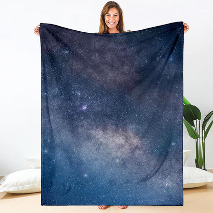 Dark Nebula Universe Galaxy Space Print Blanket