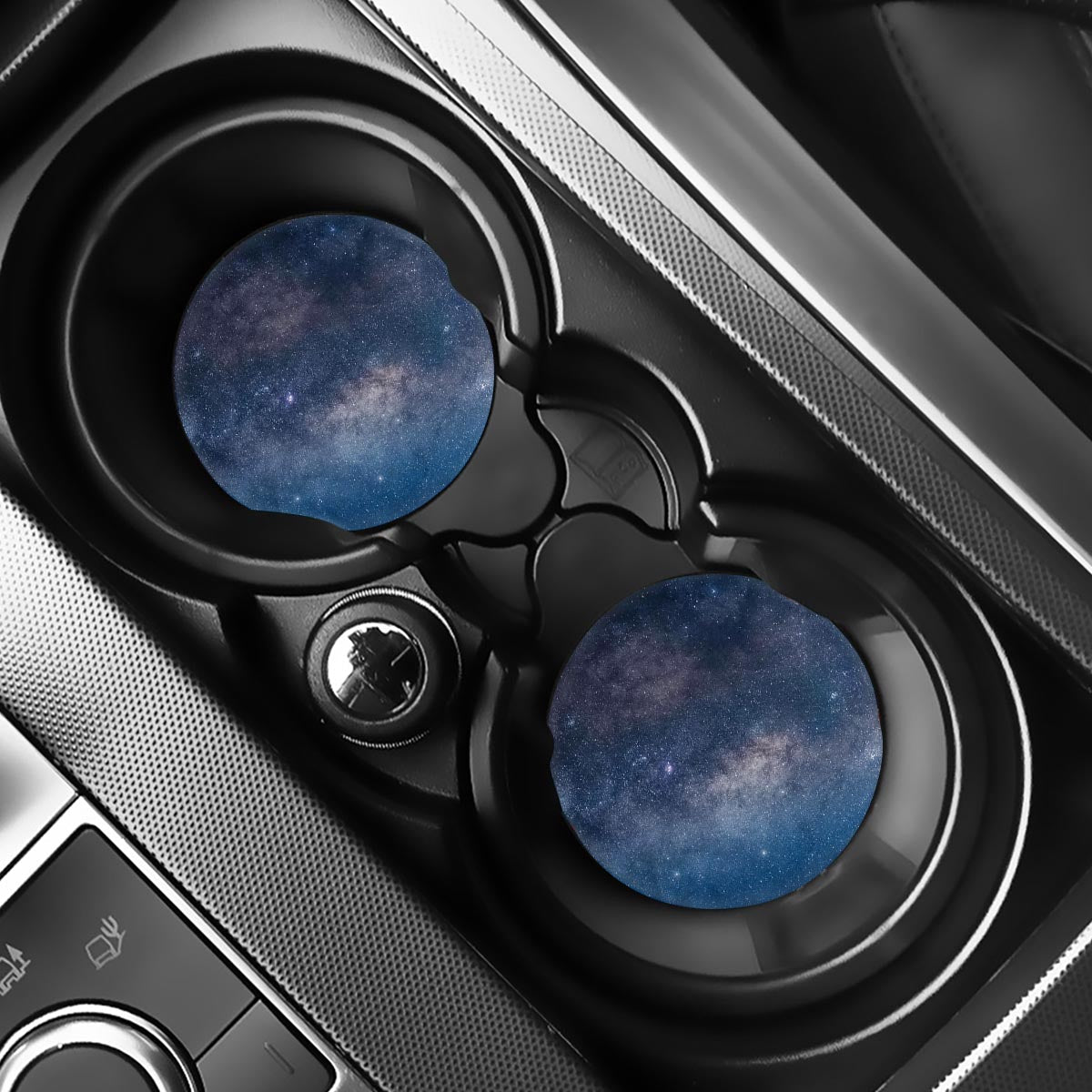 Dark Nebula Universe Galaxy Space Print Car Coasters