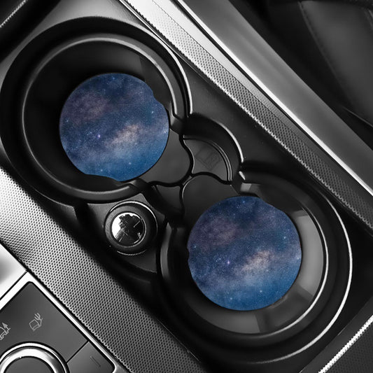 Dark Nebula Universe Galaxy Space Print Car Coasters