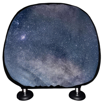 Dark Nebula Universe Galaxy Space Print Car Headrest Covers