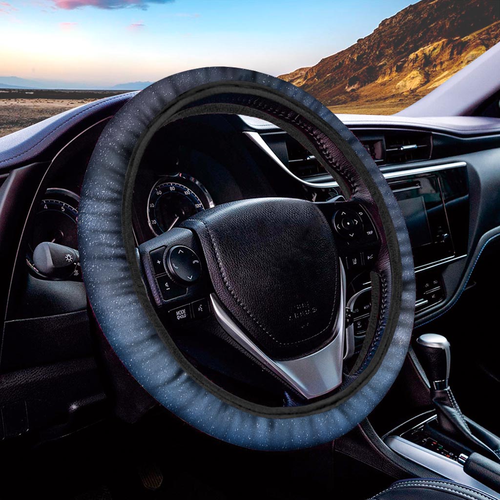 Dark Nebula Universe Galaxy Space Print Car Steering Wheel Cover
