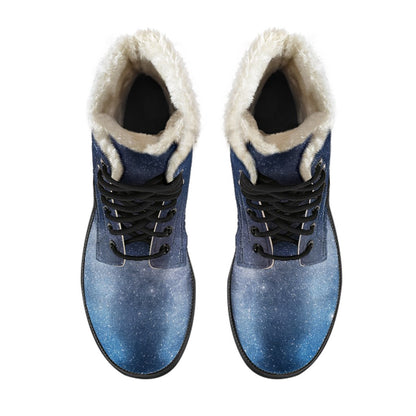 Dark Nebula Universe Galaxy Space Print Comfy Boots GearFrost