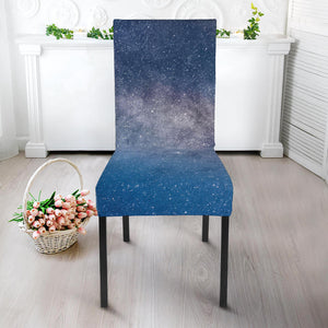 Dark Nebula Universe Galaxy Space Print Dining Chair Slipcover