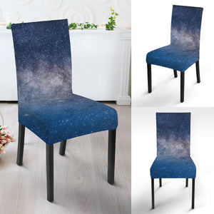 Dark Nebula Universe Galaxy Space Print Dining Chair Slipcover