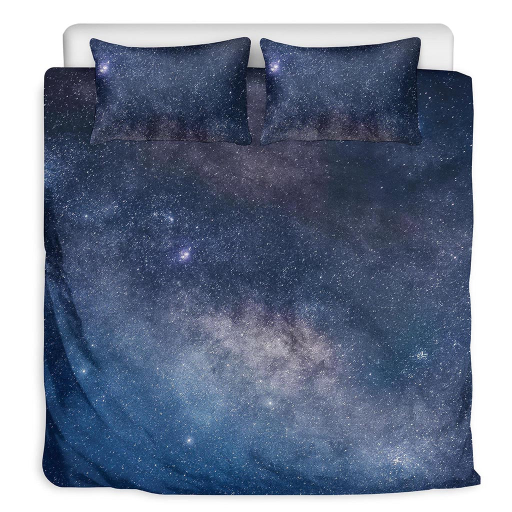 Dark Nebula Universe Galaxy Space Print Duvet Cover Bedding Set