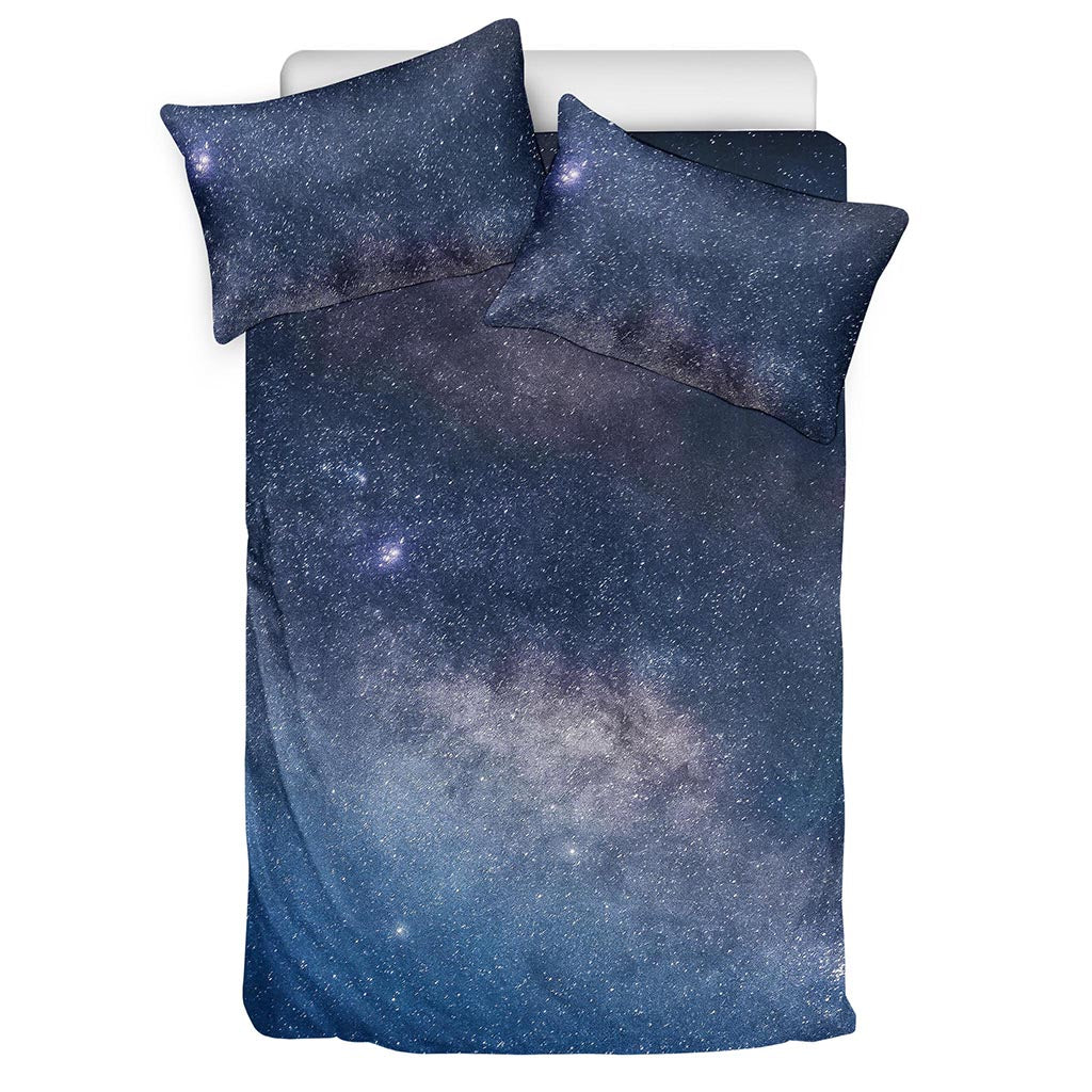 Dark Nebula Universe Galaxy Space Print Duvet Cover Bedding Set