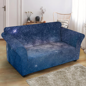 Dark Nebula Universe Galaxy Space Print Loveseat Slipcover