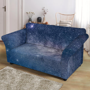 Dark Nebula Universe Galaxy Space Print Loveseat Slipcover