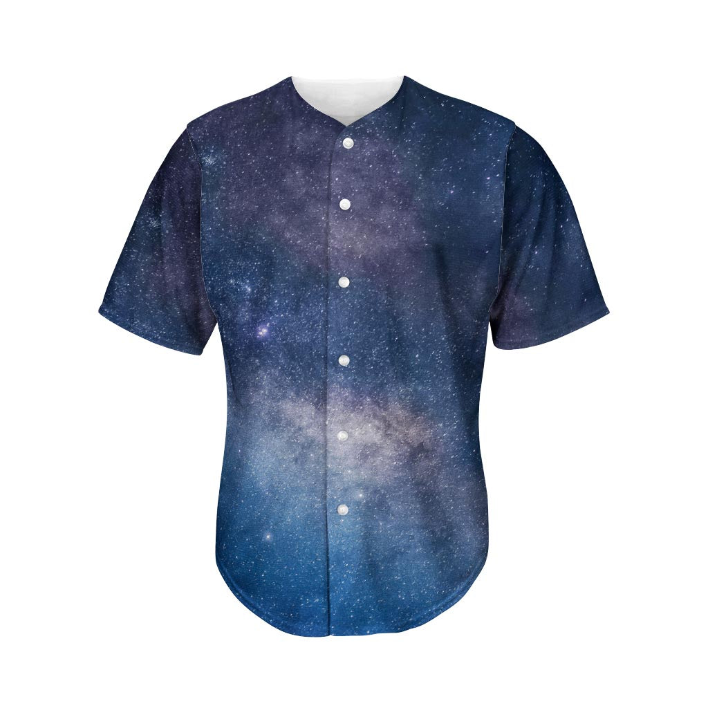 Dark Nebula Universe Galaxy Space Print Men's Baseball Jersey