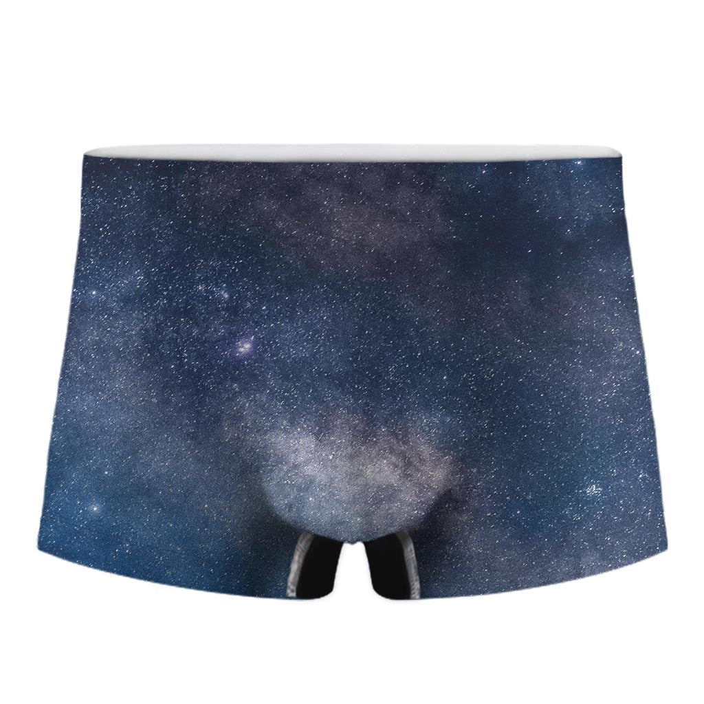 Dark Nebula Universe Galaxy Space Print Men's Boxer Briefs