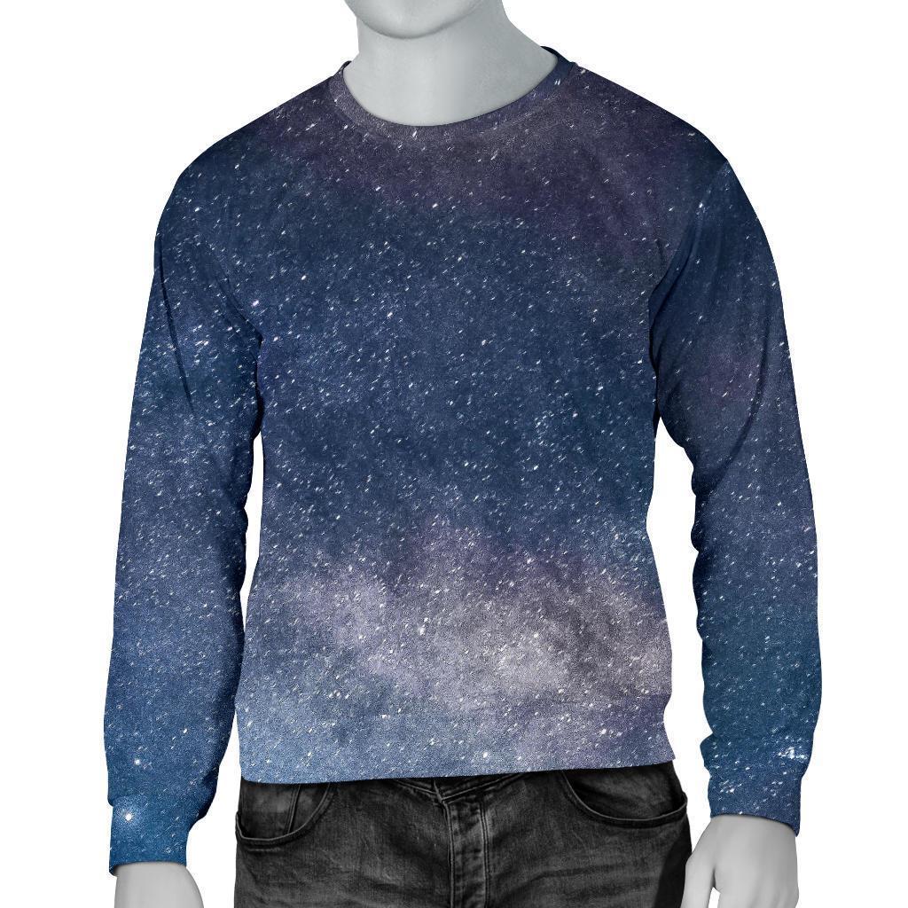 Dark Nebula Universe Galaxy Space Print Men's Crewneck Sweatshirt GearFrost