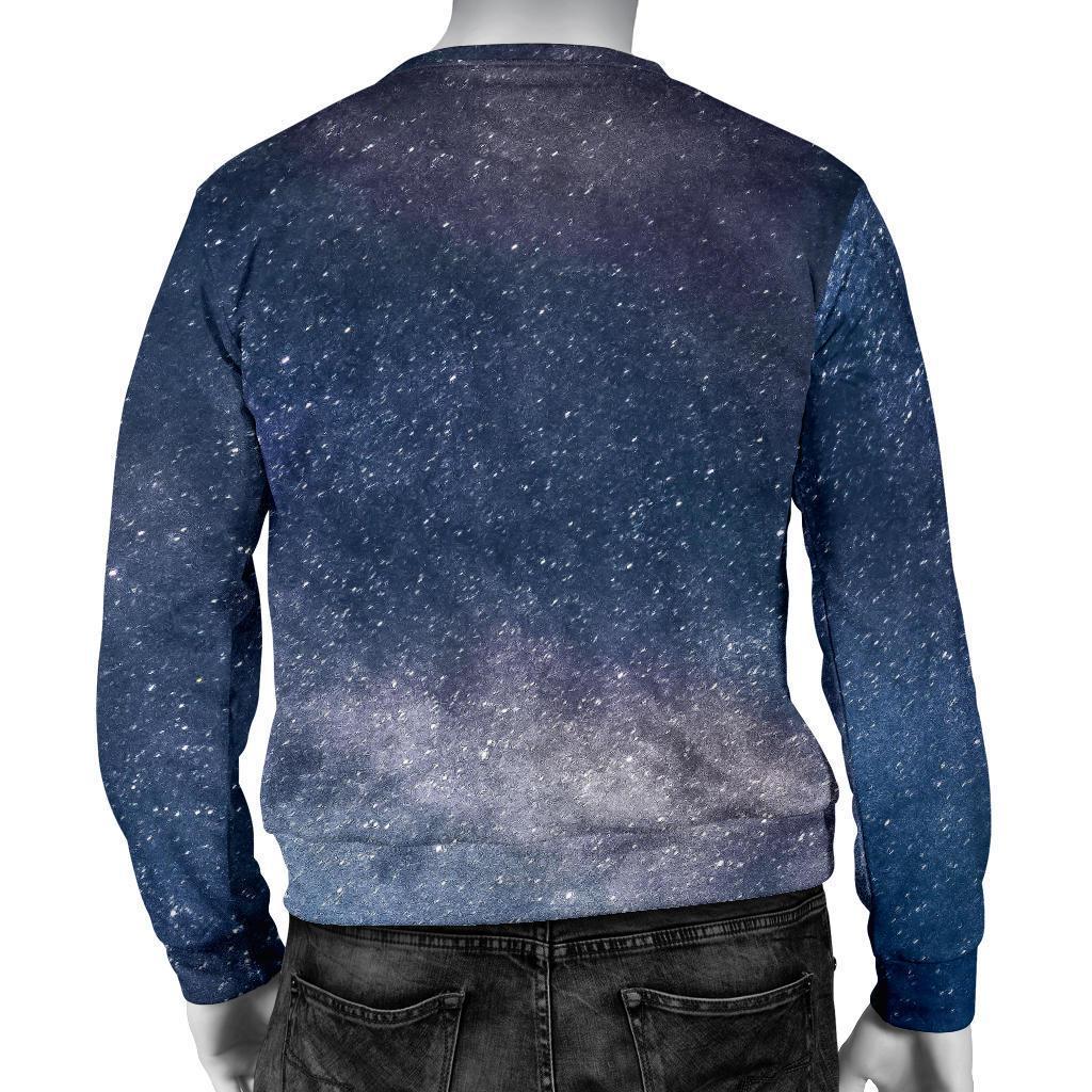 Dark Nebula Universe Galaxy Space Print Men's Crewneck Sweatshirt GearFrost