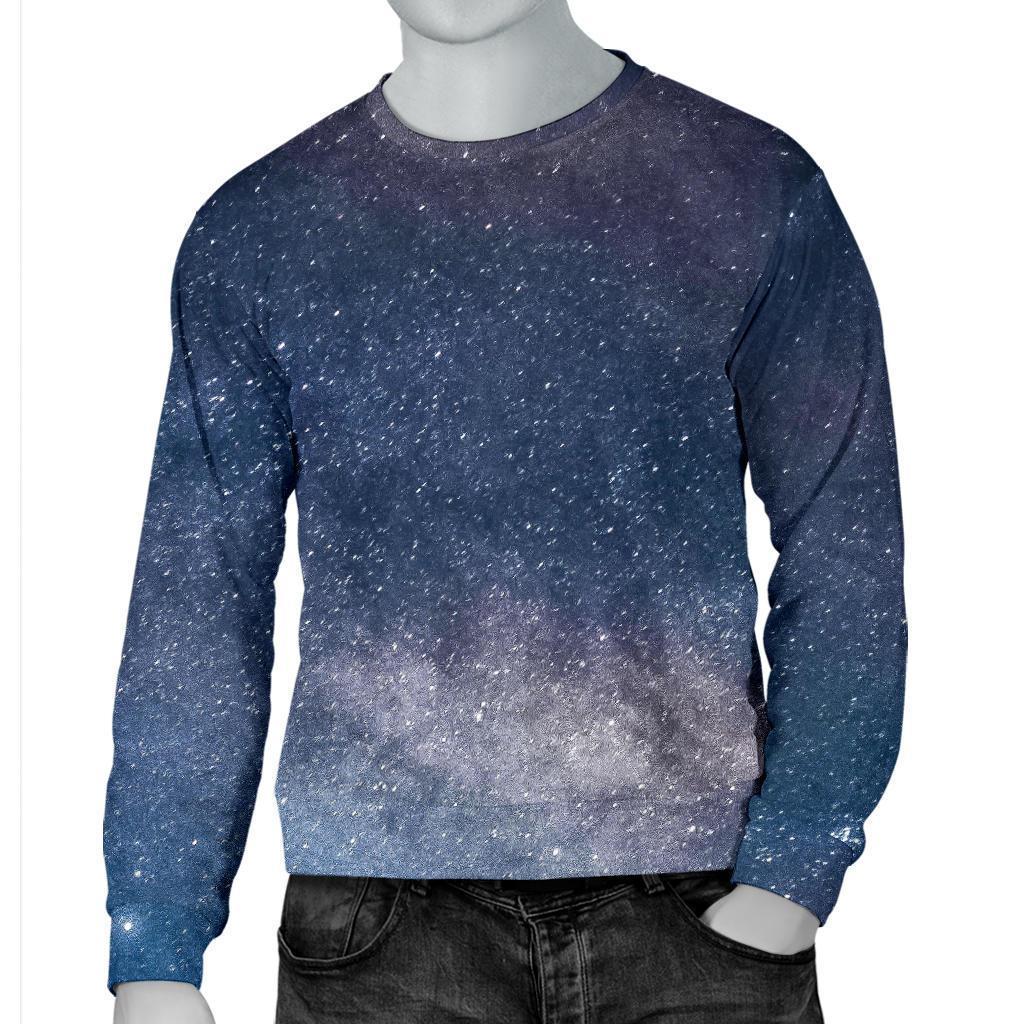 Dark Nebula Universe Galaxy Space Print Men's Crewneck Sweatshirt GearFrost