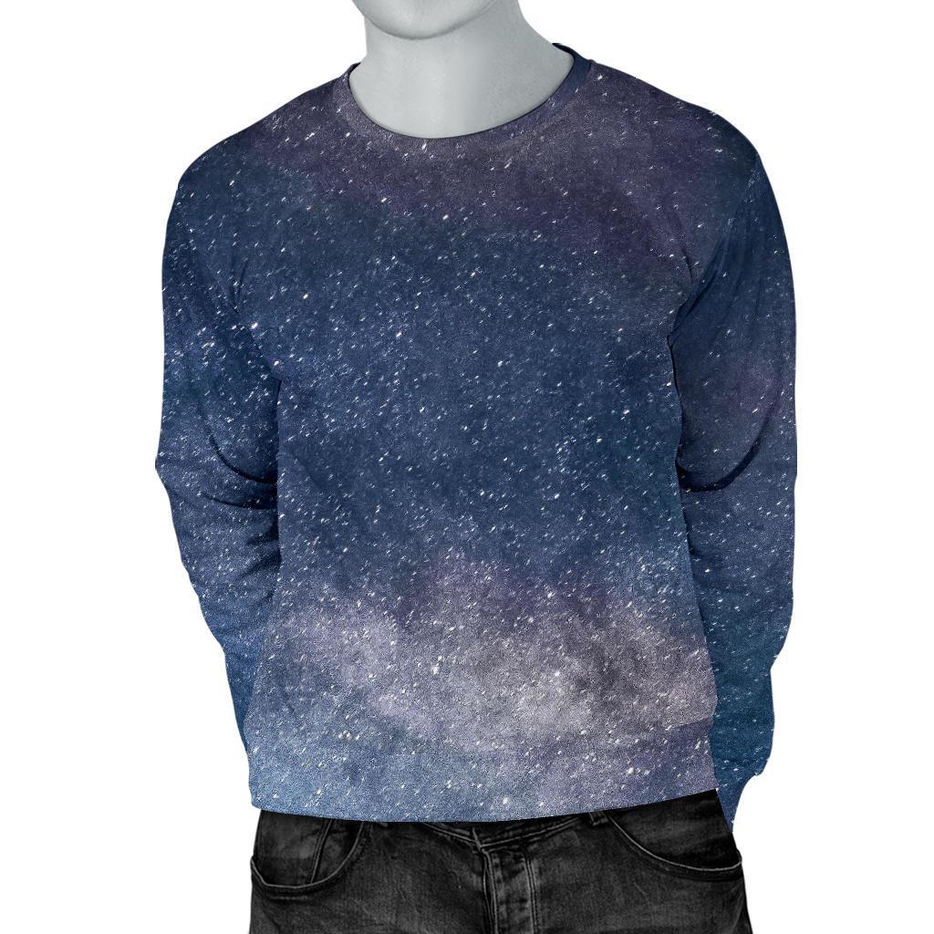 Dark Nebula Universe Galaxy Space Print Men's Crewneck Sweatshirt GearFrost