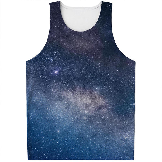 Dark Nebula Universe Galaxy Space Print Men's Tank Top