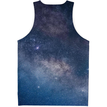Dark Nebula Universe Galaxy Space Print Men's Tank Top