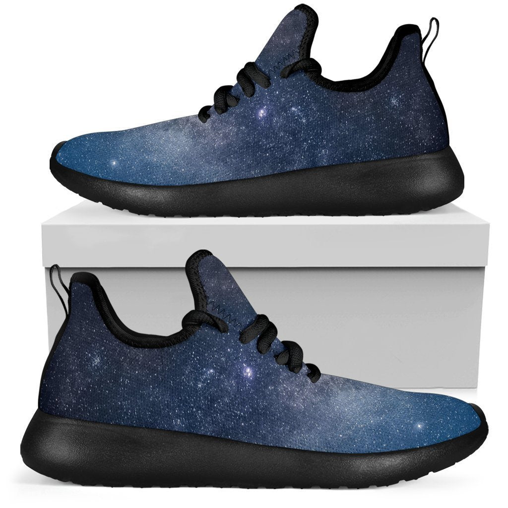 Dark Nebula Universe Galaxy Space Print Mesh Knit Shoes GearFrost