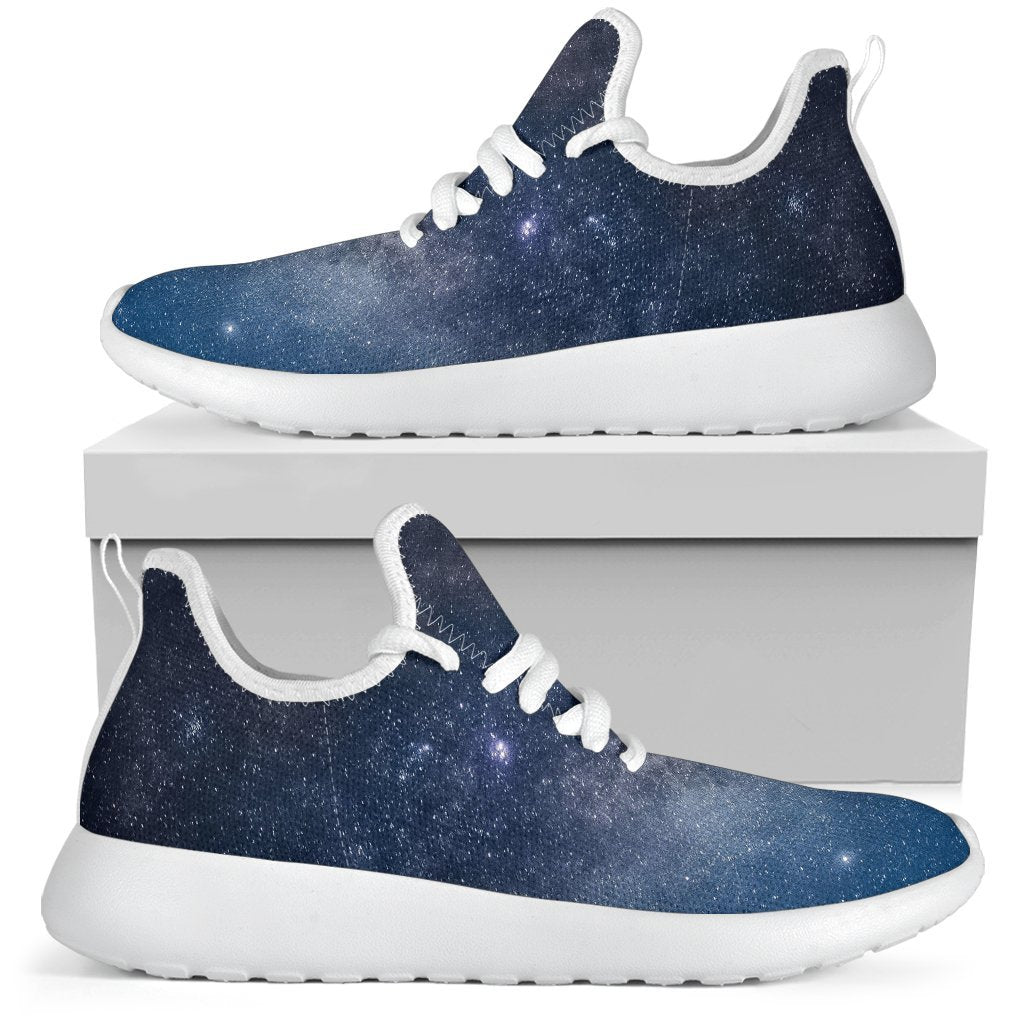 Dark Nebula Universe Galaxy Space Print Mesh Knit Shoes GearFrost