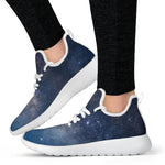 Dark Nebula Universe Galaxy Space Print Mesh Knit Shoes GearFrost