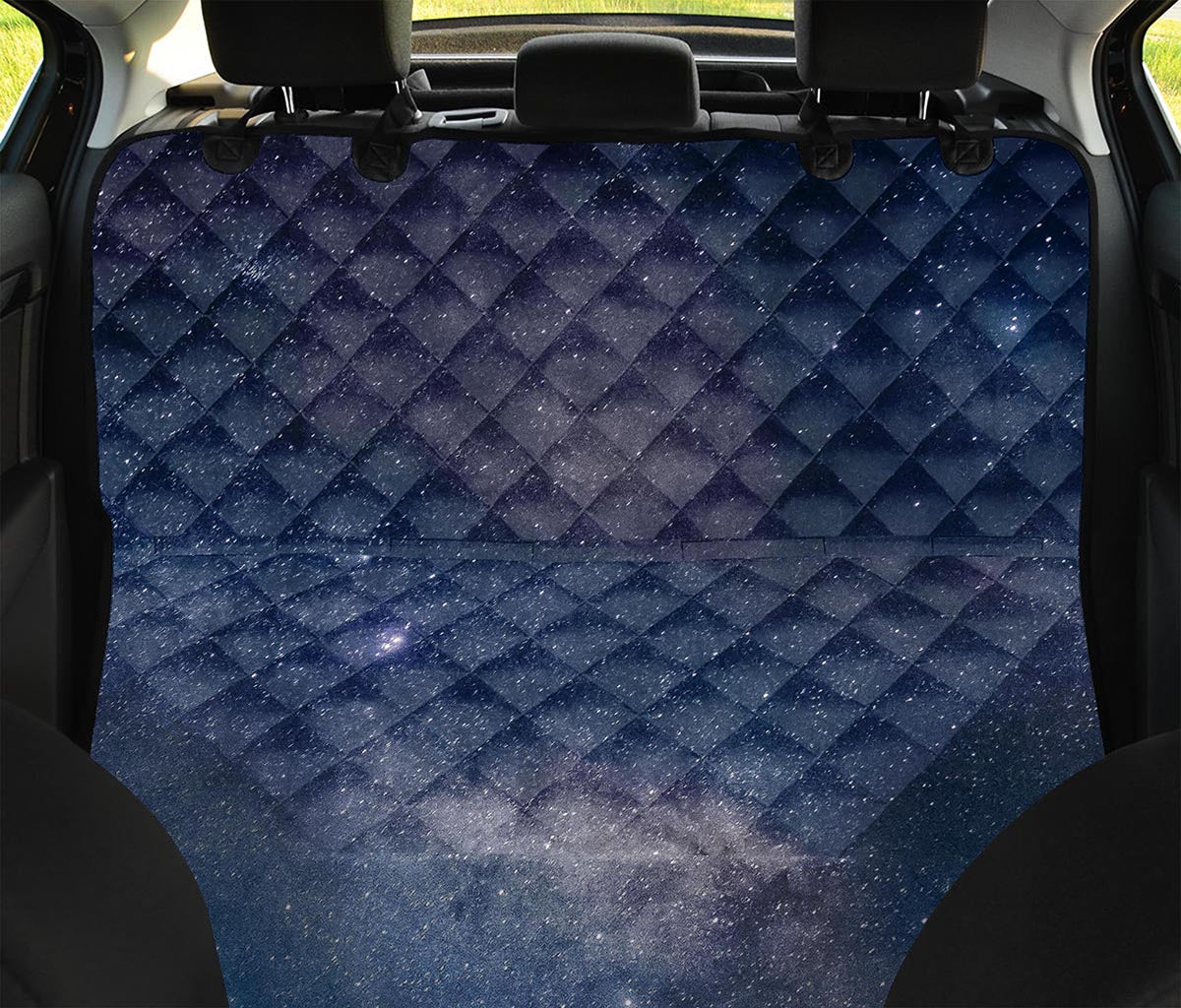 Dark Nebula Universe Galaxy Space Print Pet Car Back Seat Cover