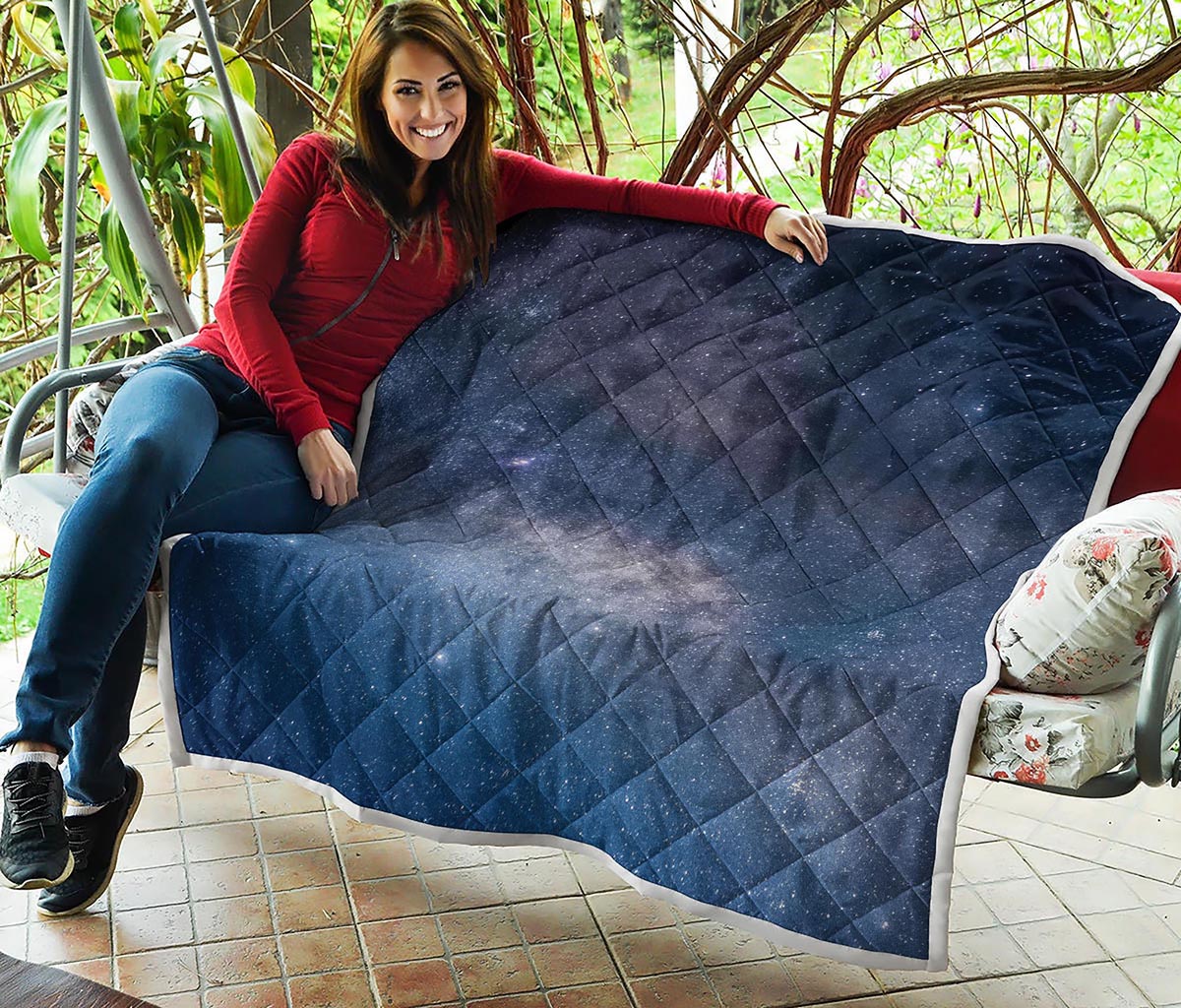 Dark Nebula Universe Galaxy Space Print Quilt