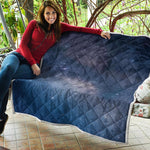 Dark Nebula Universe Galaxy Space Print Quilt
