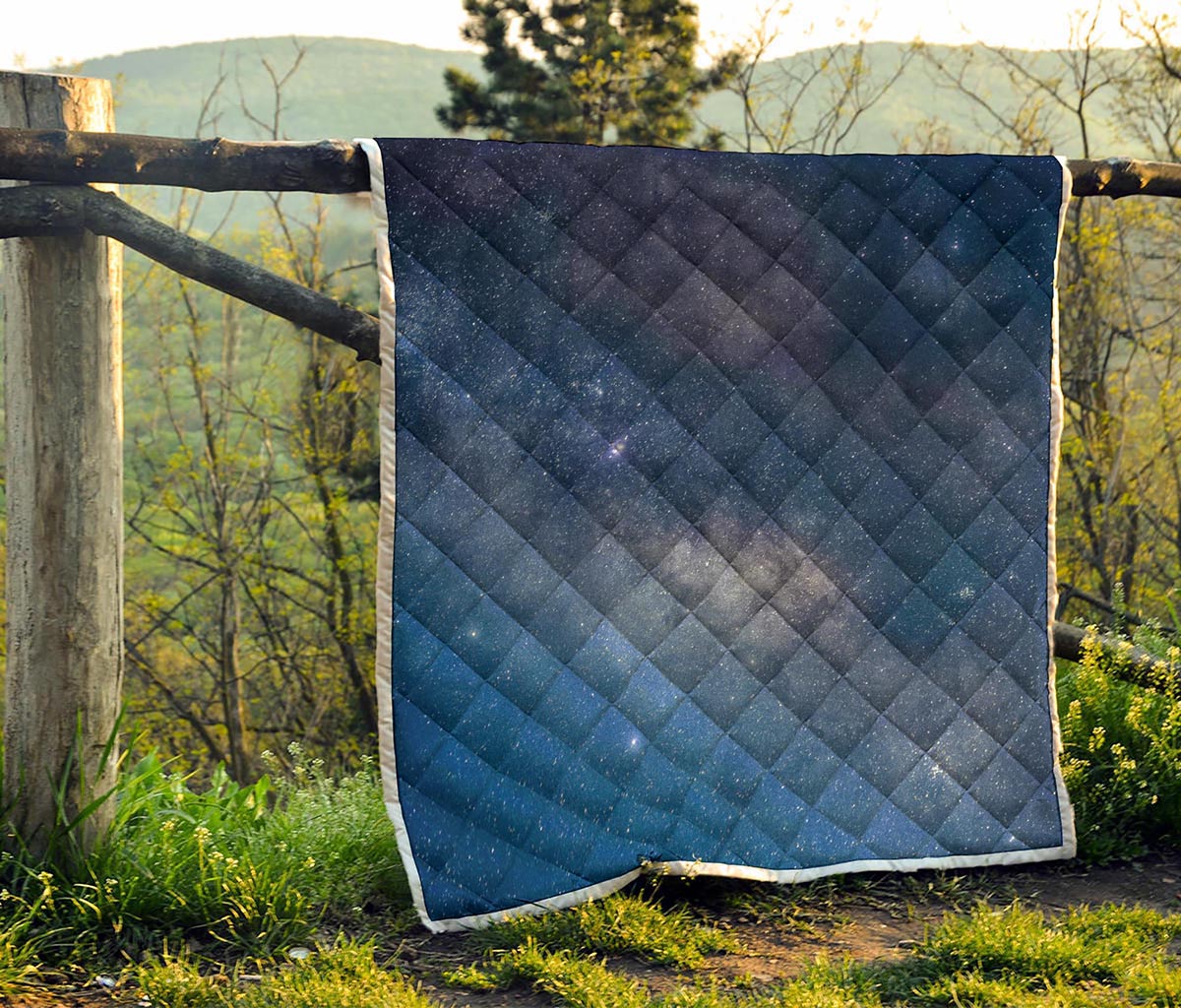 Dark Nebula Universe Galaxy Space Print Quilt