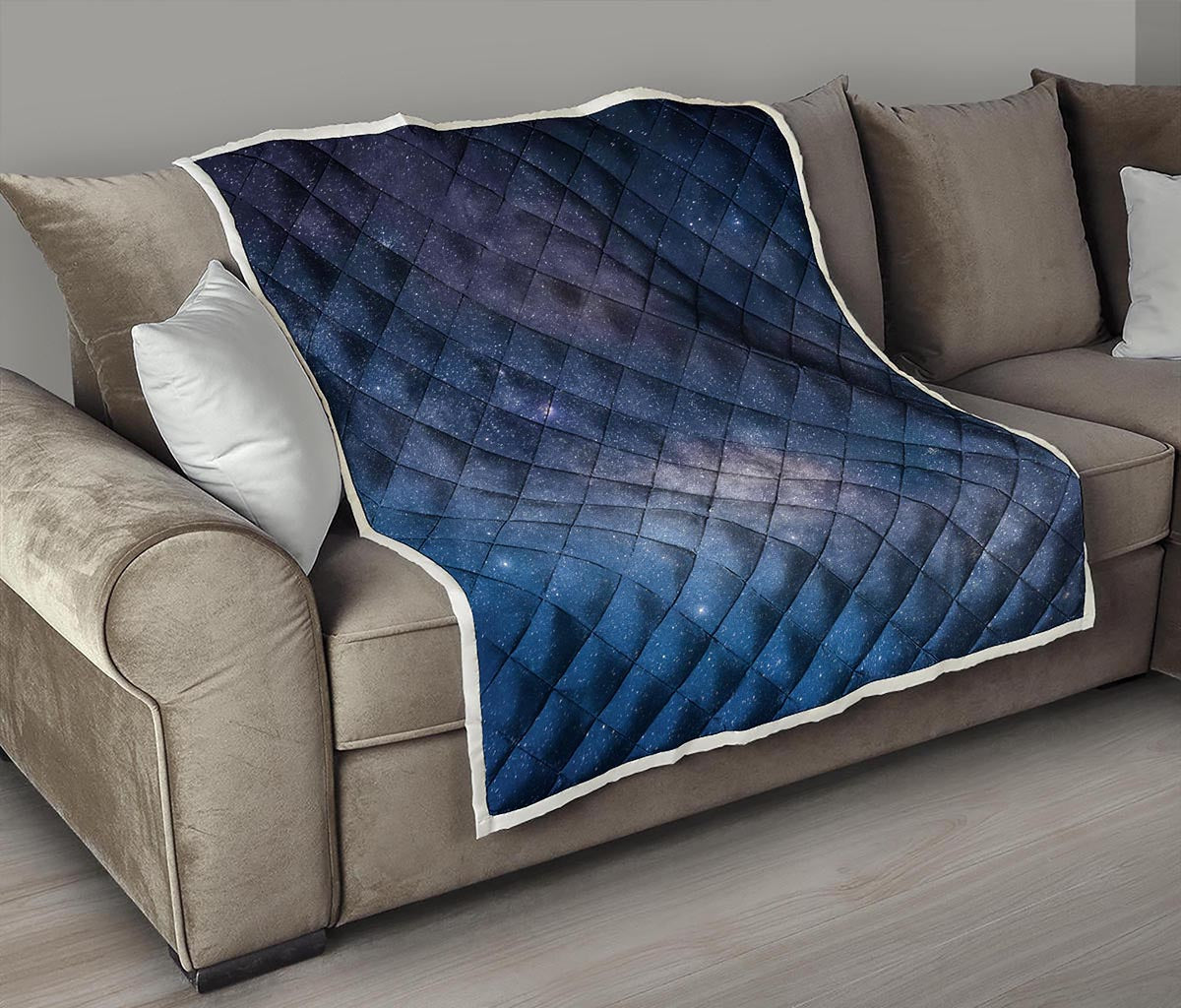 Dark Nebula Universe Galaxy Space Print Quilt