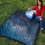 Dark Nebula Universe Galaxy Space Print Quilt