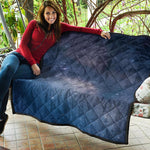 Dark Nebula Universe Galaxy Space Print Quilt