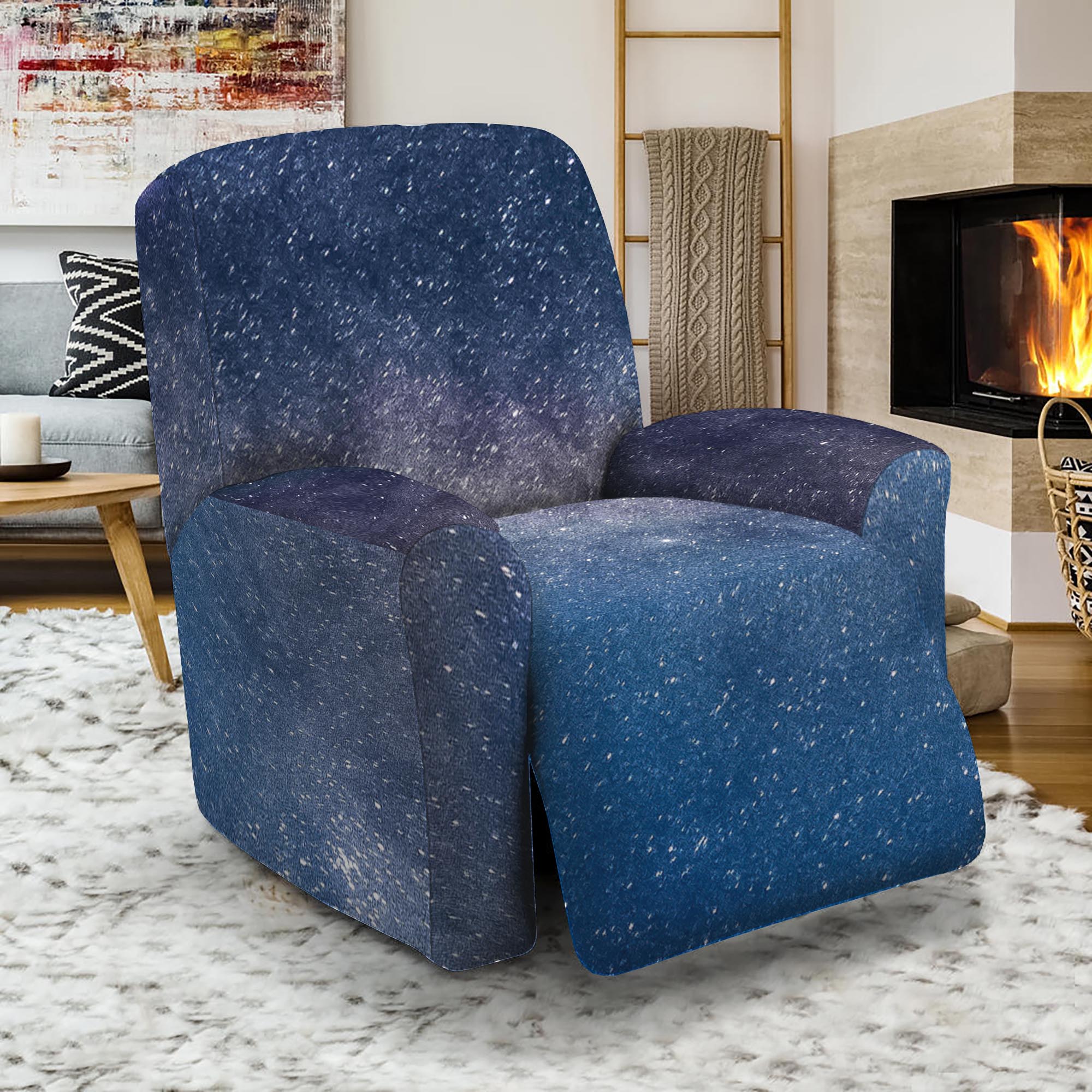 Dark Nebula Universe Galaxy Space Print Recliner Slipcover