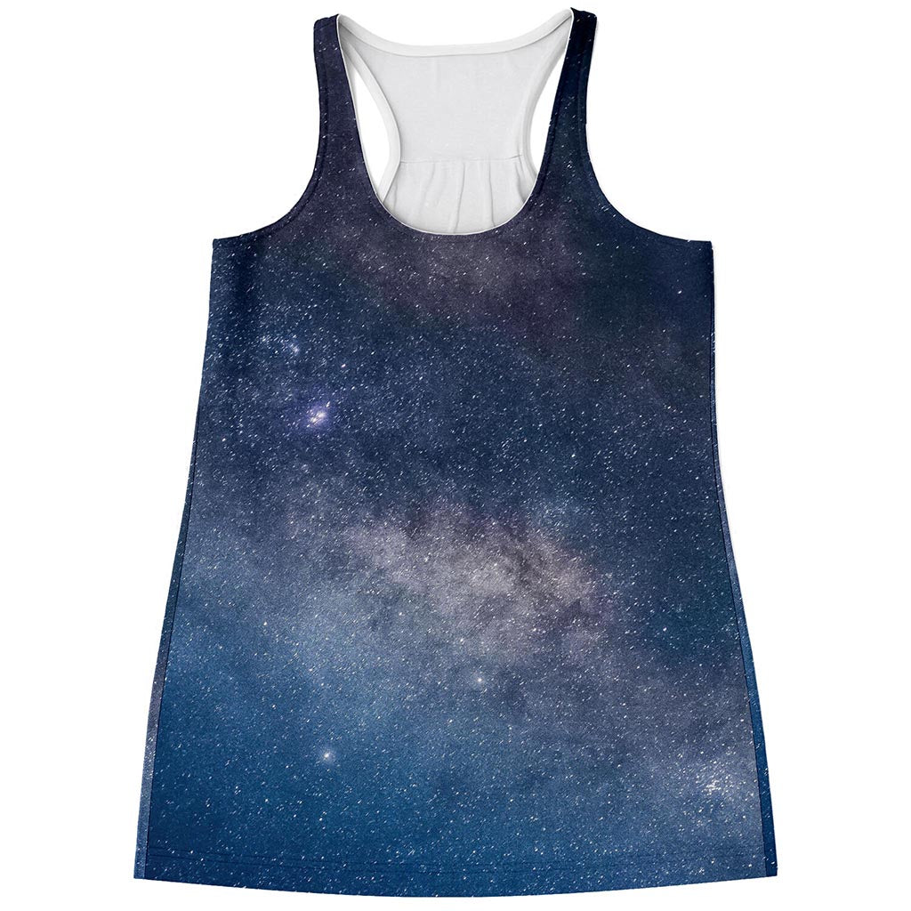 Dark Nebula Universe Galaxy Space Print Women's Racerback Tank Top