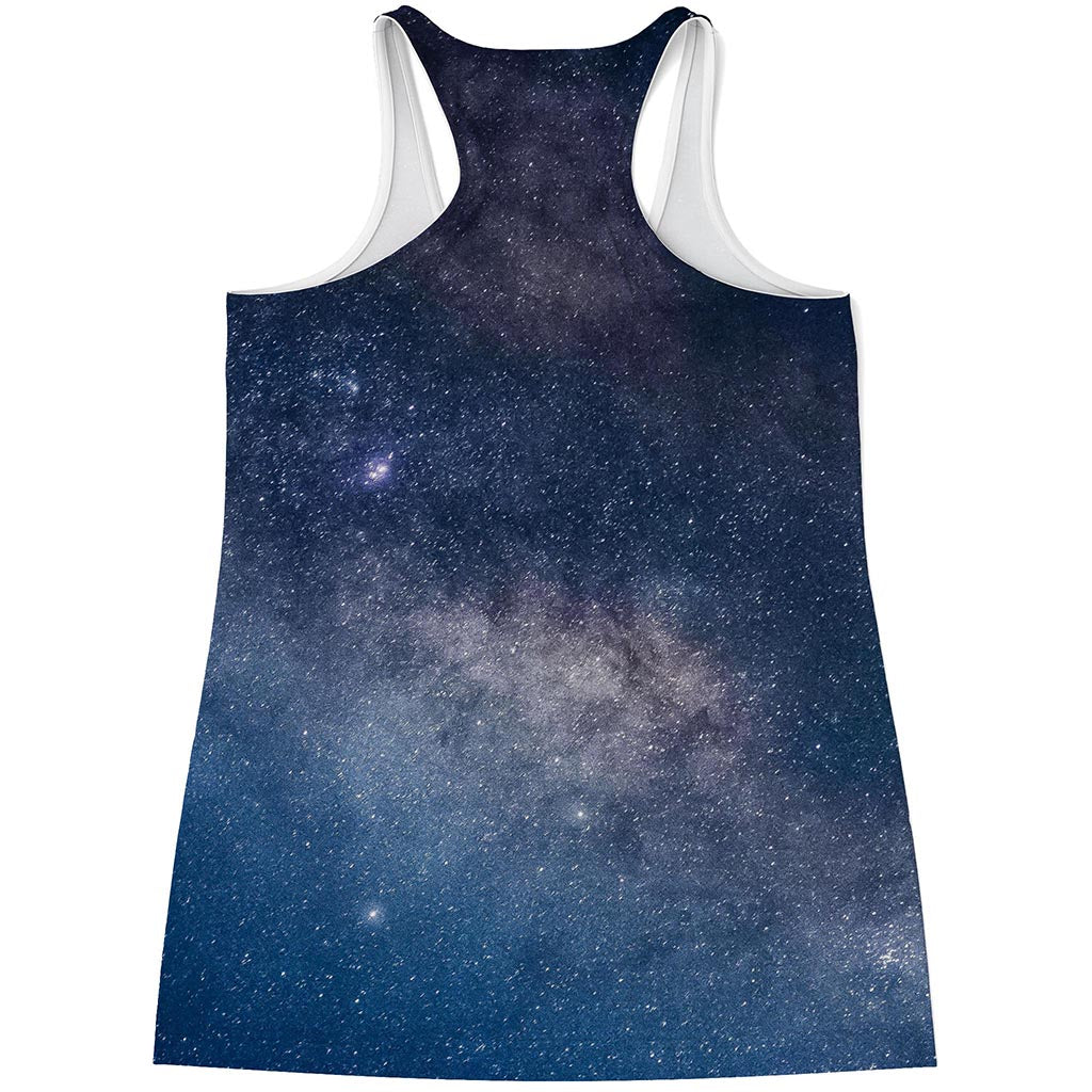 Dark Nebula Universe Galaxy Space Print Women's Racerback Tank Top