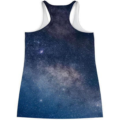 Dark Nebula Universe Galaxy Space Print Women's Racerback Tank Top