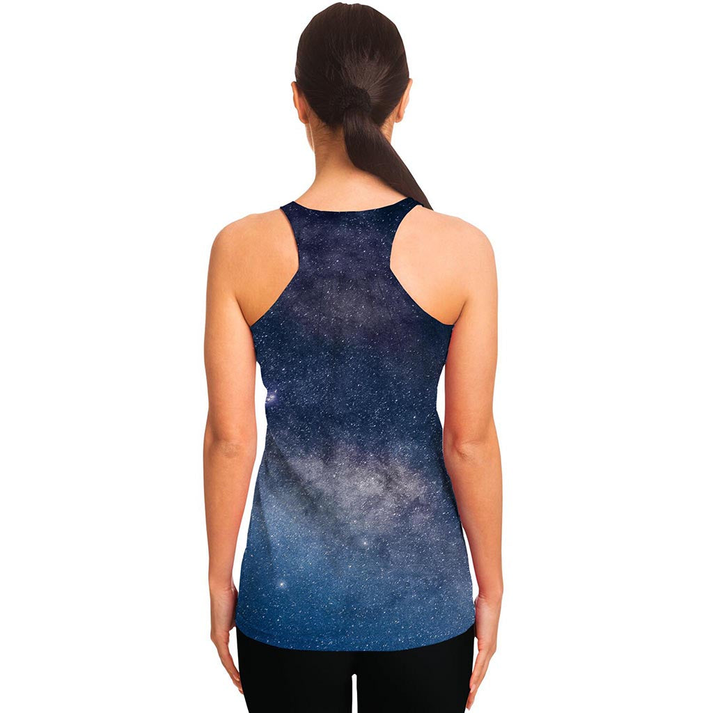 Dark Nebula Universe Galaxy Space Print Women's Racerback Tank Top
