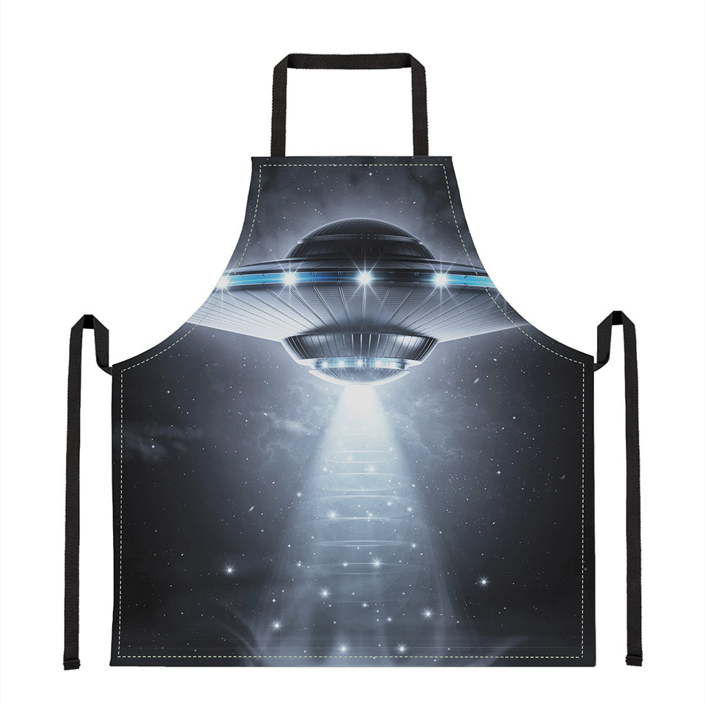Dark Night UFO Print Apron