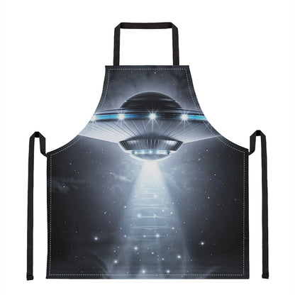 Dark Night UFO Print Apron