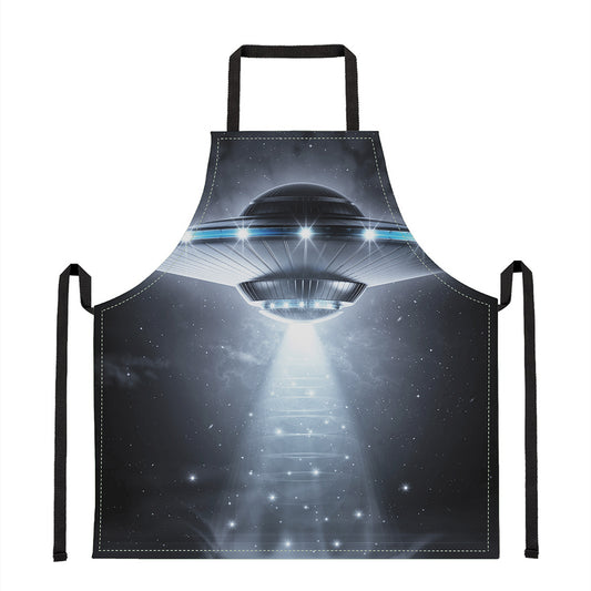 Dark Night UFO Print Apron
