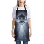 Dark Night UFO Print Apron