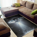 Dark Night UFO Print Area Rug