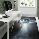 Dark Night UFO Print Area Rug