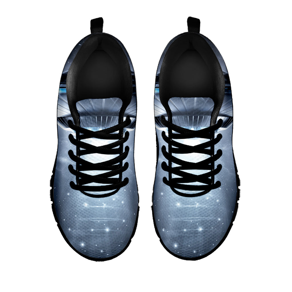 Dark Night UFO Print Black Sneakers