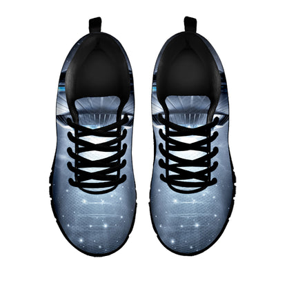 Dark Night UFO Print Black Sneakers