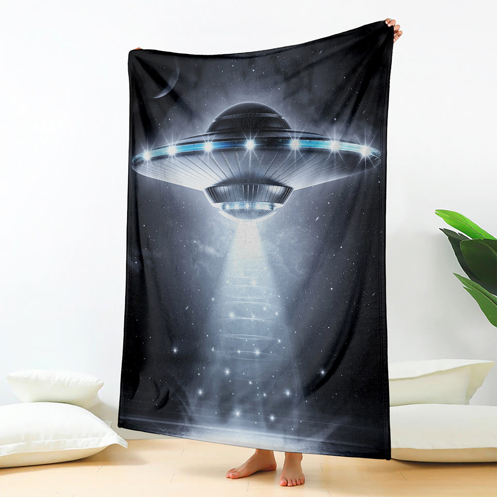 Dark Night UFO Print Blanket