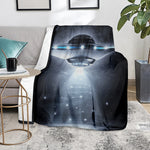 Dark Night UFO Print Blanket