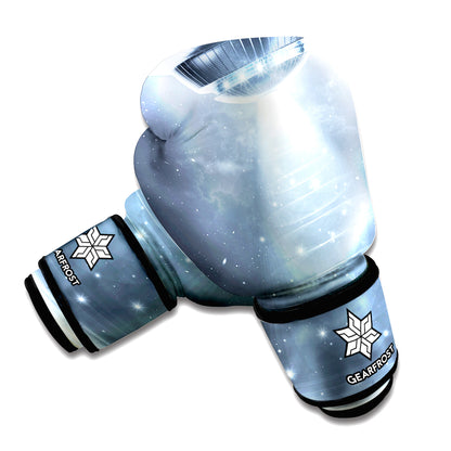 Dark Night UFO Print Boxing Gloves